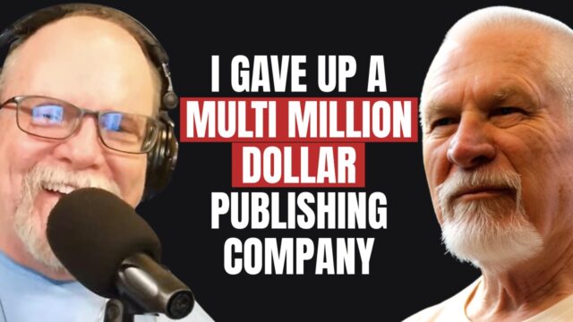 Posotive talks radio host talking to Vishrant with the title text: I gave up a multi million dollar publishing company