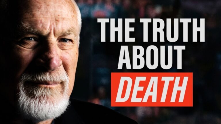 The truth about death thumbnail with vishrant image featured on left with large text 'The Truth About Death' on the right